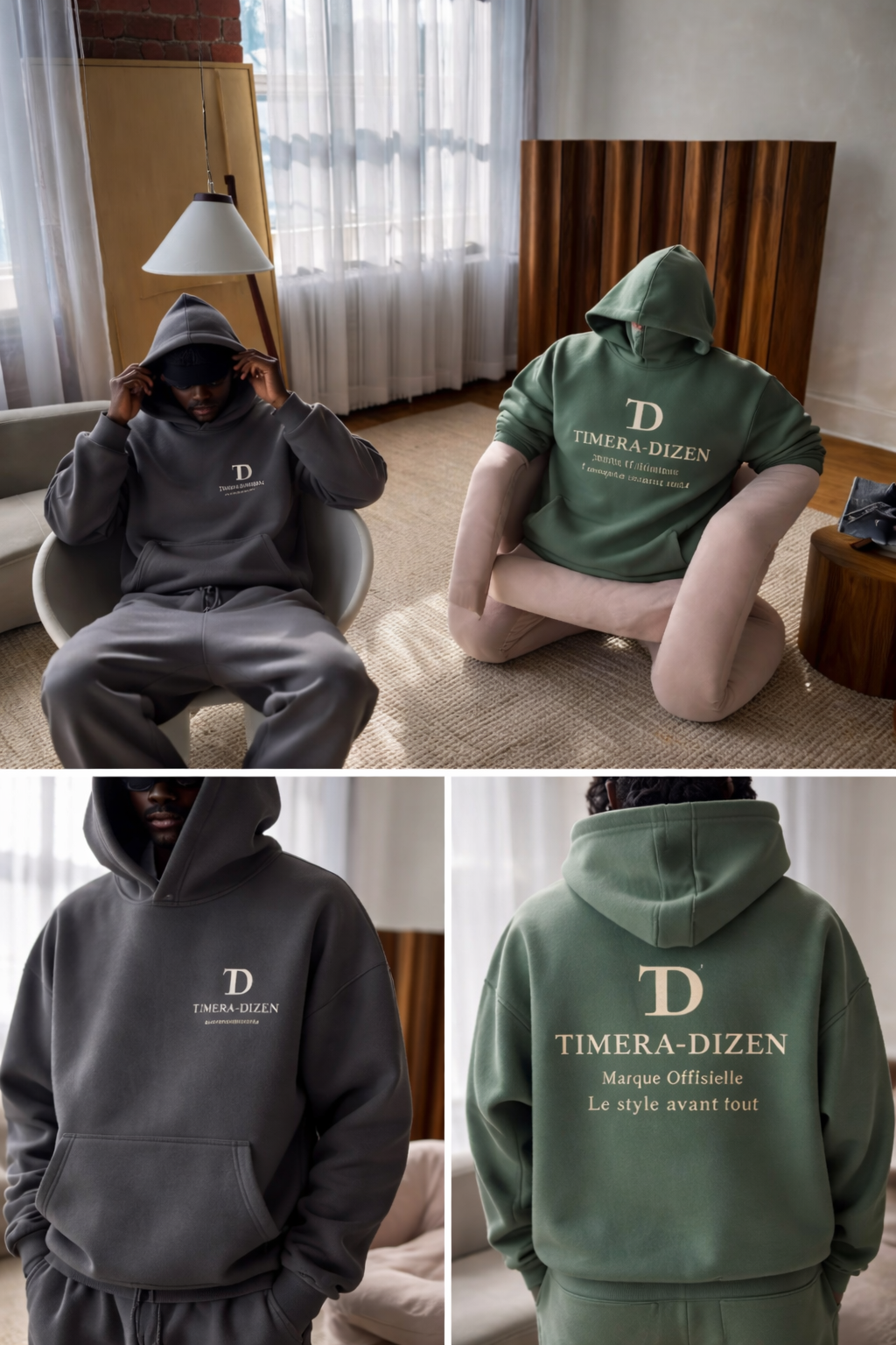 Ensemble Hoodie + Jogging Oversize TIMERA-DIZEN
