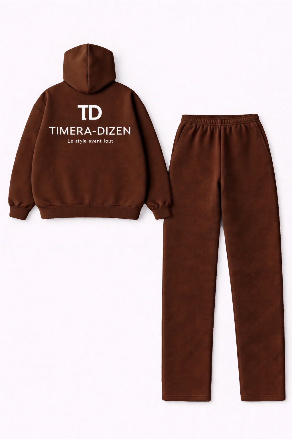 Ensemble Premium Oversize Marron